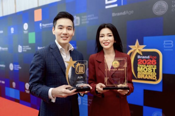 เอไอเอ ประเทศไทย คว้า 4 รางวัลสุดยอดแบรนด์และบริษัทที่น่าเชื่อถือที่สุด บนเวที 2026 Thailand’s Most Admired Brand และ 2025 – 2026 Thailand’s Most Admired Company