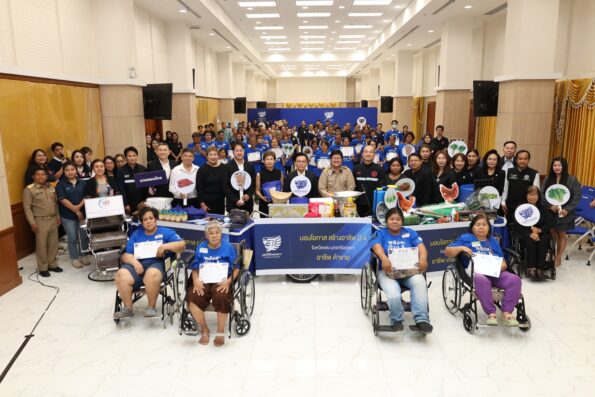 มูลนิธิโอสถสภา เดินหน้ายกระดับคุณภาพชีวิตคนพิการต่อเนื่องปีที่ 4 ประเดิมที่แรกอยุธยา ชูโมเดลความร่วมมือรัฐ-เอกชน สร้างอาชีพยั่งยืน