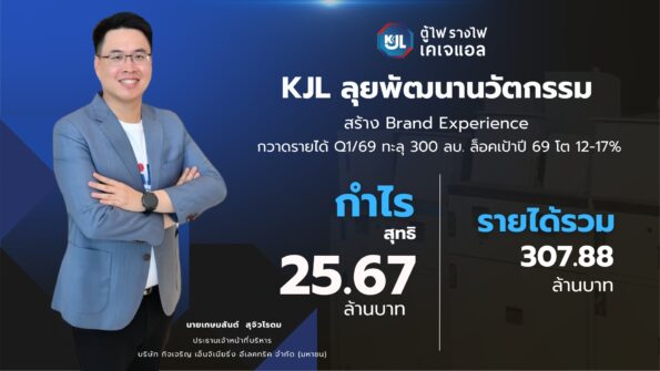 “KJL” ลุยพัฒนานวัตกรรม สร้าง Brand Experience กวาดรายได้ Q1/69 ทะลุ 300 ลบ. ล็อคเป้าปี 69 โต 12-17%
