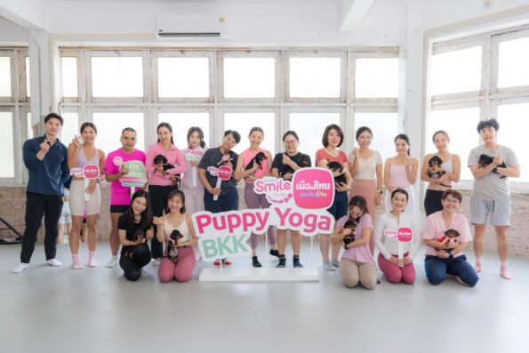 เมืองไทยประกันชีวิต จัดกิจกรรมสุดเอ็กซ์คลูซีฟ “PUPPY YOGA BKK” ชวนลูกค้าดูแลสุขภาพและฮีลใจไปกับเหล่าน้องหมาสุดคิวท์